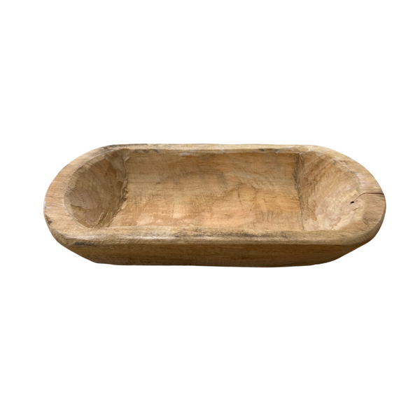 Handcarved Dough Bowl - Small