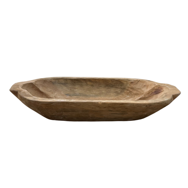Handcarved Dough Bowl - Large