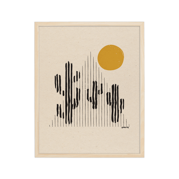 Modern Desert Art Print – Minimalist Wall Decor