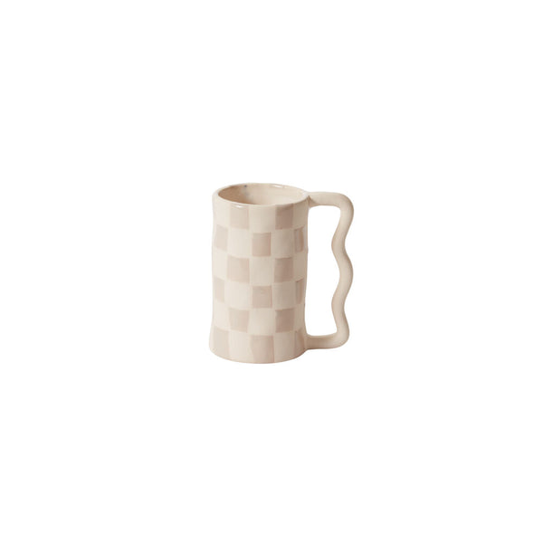 Ceramic Checkered Drinkware