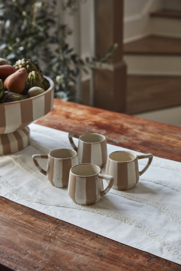 Striped Ceramic Mug