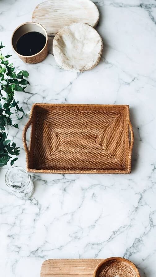 Rattan Serving Tray