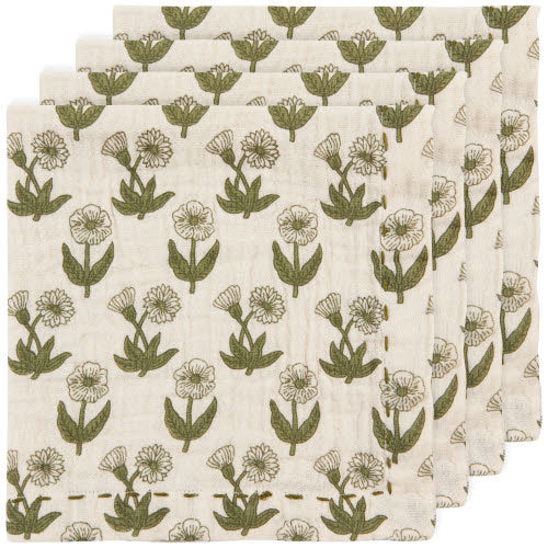 Bloom Print Napkins, Set of 4