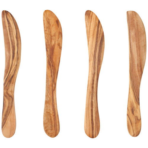 Spreaders in Olive Wood, Set of 4