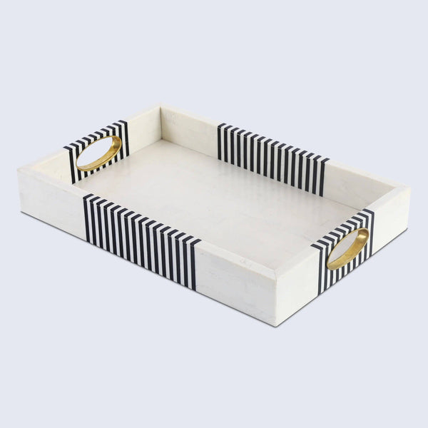 Bone Inlay Striped Tray