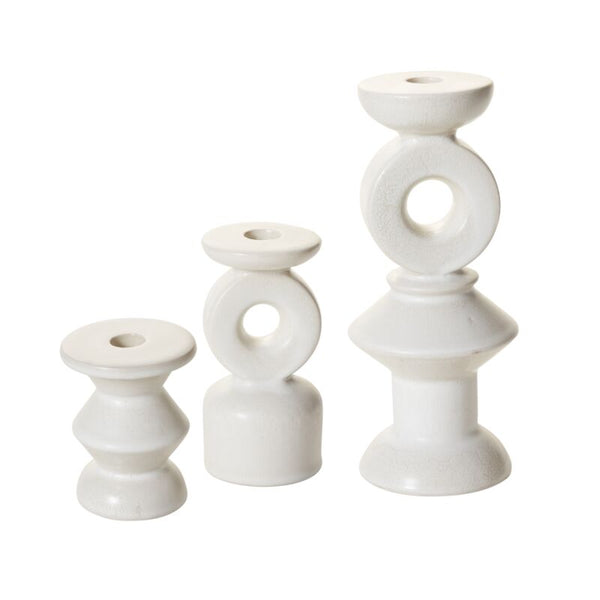 Luna Candleholders, Set of 3