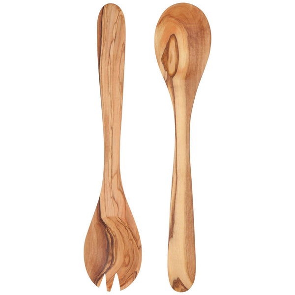 Handcrafted Olive Wood Salad Servers