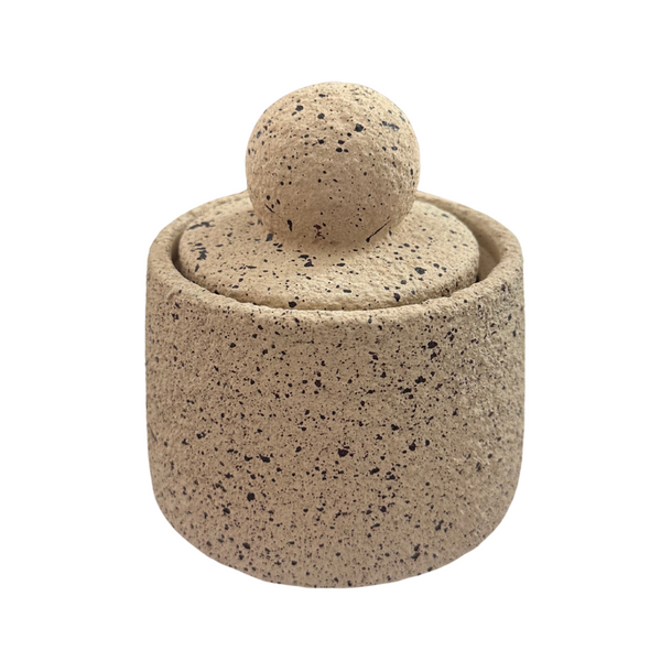 Textured Cement Jar