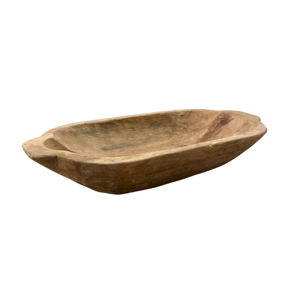 Handcarved Dough Bowl - Large