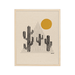 Modern Desert Art Print – Minimalist Wall Decor 