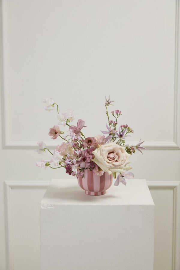 Pink Striped Compote