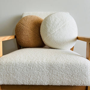 Plush Round Pillow – Modern 12" Decorative Cushion