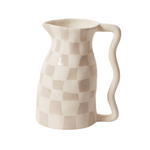 Ceramic Checkered Drinkware