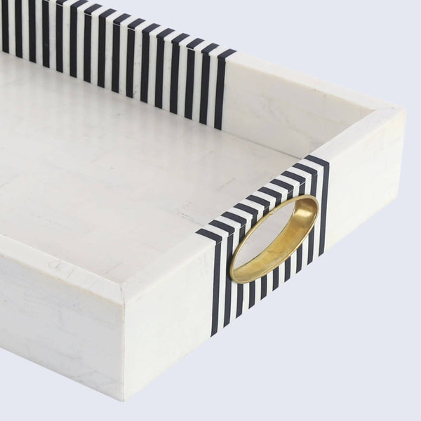 Bone Inlay Striped Tray
