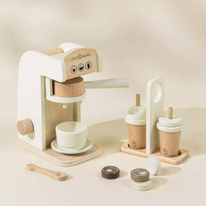 Wooden Barista Set – Pretend Coffee Maker 