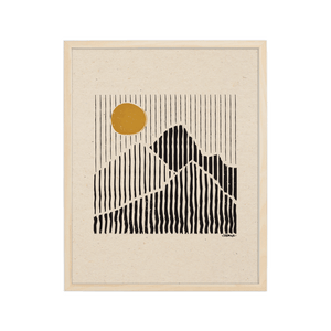 Modern Mountain Art Print - Abstract & Bohemian