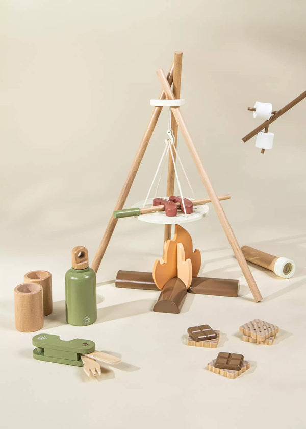 Wooden Camping Playset – Ultimate Kids' Outdoor Adventure