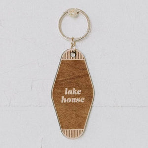 Vintage Lake House Keychain
