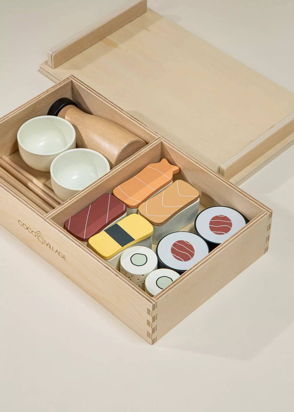 Wooden Sushi Playset - Fun & Educational Toy for Kids