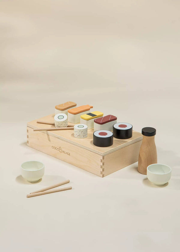 Wooden Sushi Playset - Fun & Educational Toy for Kids