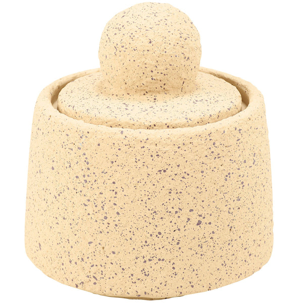 Small Speckled Cement Jar