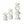 Luna Candleholders, Set of 3
