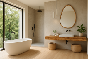 organic modern bathroom