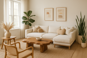 organic modern living room